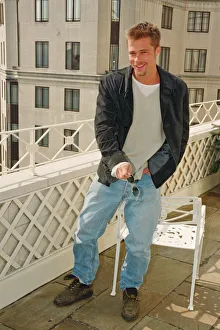 00989 Prints: Brad Pitt at The Dorchester Hotel. Brad its in London to promote his new