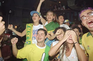 Crowded Prints: Brazil v Italy 1994 World Cup Final 17th July 1994. Brazil