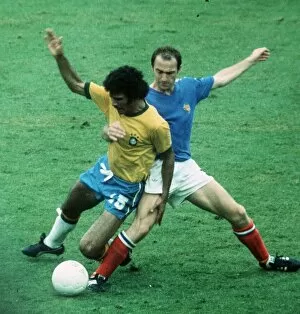 Images Dated 13th June 1974: Brazil v Yugoslavia World Cup 1974 football