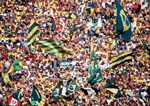 Brazilian fans World Cup 1982 football supporters after goal scored
