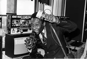 Games Prints: Brazilian football star Pele in London to introduce his Atari Home Video Championship