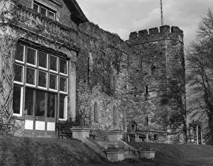 Castle Prints: Brecon Castle, Brecon, a market town and community in Powys, Mid Wales