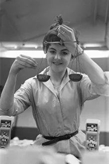 Brenda Boyle of Corbett Road, Hollywood seen here weighing out tea for sampling