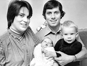 Brenda Foster with his wife Sue, son Paul and baby daughter Catherine in March 1979