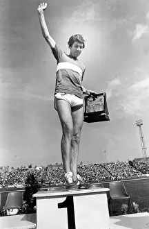Images Dated 1st September 1980: Brendan Foster with a decanter which was a present from the people of Gateshead to