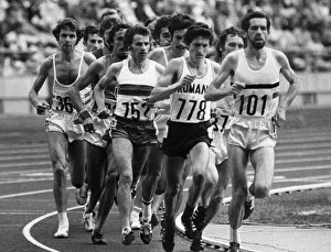 00015 Prints: Brendan Foster during the Mens 10000 metres race at the Olympic Games in Montreal, Canada