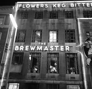Eating Out Prints: The Brewmaster pub on the corner of Cranbourn Street and Leicester Square, London
