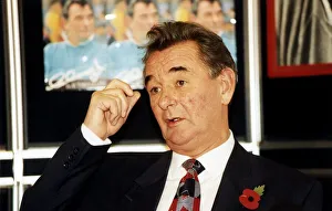 Brian Clough ex Football manager of Nottingham Forest at launch of his new book