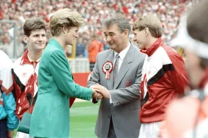 Brian Clough manager of Nottingham Forest Football Club