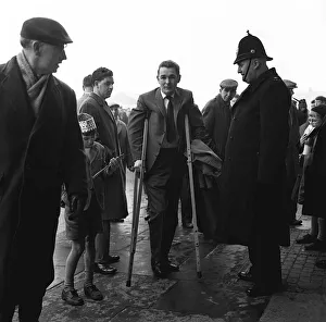 Brian Clough in March 1963, Sunderlands injured centreforward