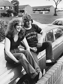 Brian Johnson, lead singer of the rock group AC / DC, at his North Shields home with his