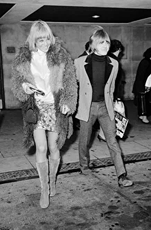 Bands Prints: Brian Jones meets girlfriend Anita Pallenberg who had just flown in from Munich