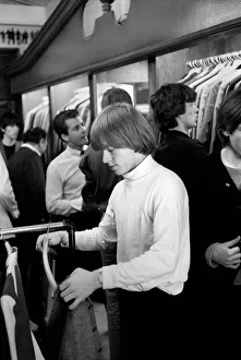Brian Jones on the morning of 4 June 1964 when The Rolling Stones were taken shopping by