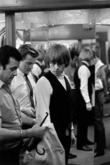 Brian Jones on the morning of 4 June 1964 when The Rolling Stones were taken shopping by