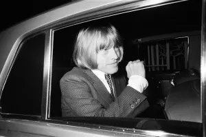 Brian Jones of The Rolling Stones after spending the night in Worwood Scrubs prison