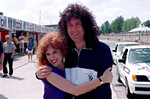BRIAN MAY AND ANITA DOBSON MOTOR RACING 26 / 05 / 1992