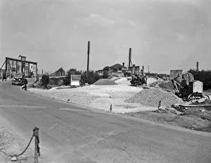 Building Site Prints: Bridge improvement and construction close to Hillingdon Station 1936