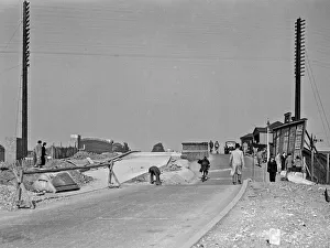Bridge improvement and construction close to Hillingdon Station 1936