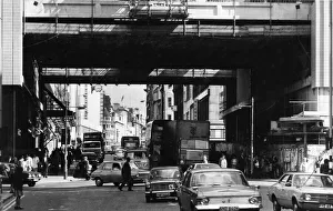 Places Prints: Bridge across Market Street near Cross Street and Corporation Street in Central