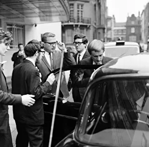 01023 Prints: For a brief moment outside the Dorchester Hotel six students from Queen Mary