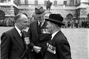 Bravery Prints: Brig. J. G. Smyth, V. C. inspects parade October 1952 C4750-007 Local Caption