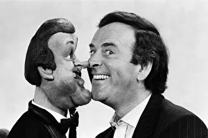 00888 Prints: A bright eyed and bushy tailed Terry Wogan bounded back to the BBC today