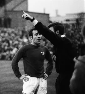 Brighton v Chelsea FA Cup 3rd Round January 1973 Ron Harris gets his marching
