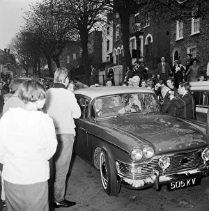 Brigitte Bardot (30) in Hampstead, London to complete a few finishing scenes for her new