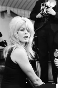 Brigitte Bardot (30) pictured during photocall press conference at the Westbury Hotel in