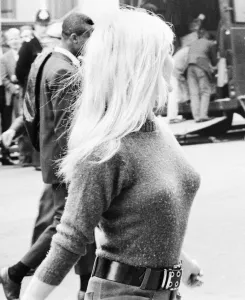 Location Prints: Brigitte Bardot, French actress seen here during a break in filming for