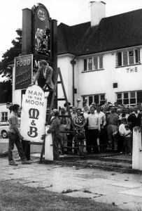 Exploration Prints: Bringing the Pub up to date. On Sunday 20th July the first man landed on the Moon