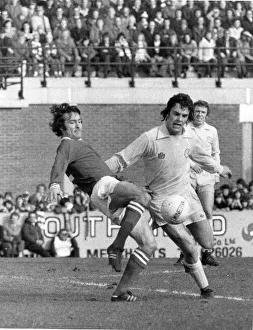 Bristol City v Leeds United FA Cup tie at Ashton Gate February 1974