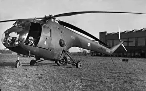 A Bristol Sycamore HR13 helicopter XD196 of 275 Squadron seen here at RAF Linton