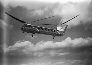 Core01 Prints: Bristol Type 173 twin rotor helicopter flying display at the SBAC Farnborough Air Show