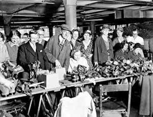 Bristolians in 1939 seen here being issued with gas masks in the build up to the Second