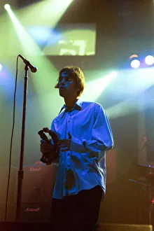 Brit pop band Oasis perform in concert at the Whitley Bay Ice Rink 19 / 01 / 96