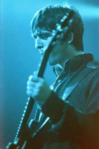 Brit pop band Oasis perform in concert at the Whitley Bay Ice Rink 19 / 01 / 96