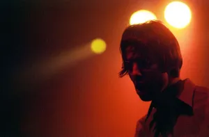 Brit pop band Oasis perform in concert at the Whitley Bay Ice Rink 19 / 01 / 96