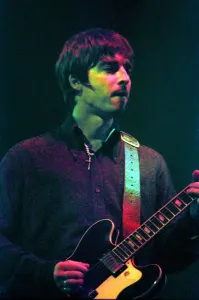 Brit pop band Oasis perform in concert at the Whitley Bay Ice Rink 19 / 01 / 96