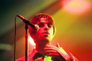 Brit pop band Oasis perform in concert at the Whitley Bay Ice Rink 19 / 01 / 96