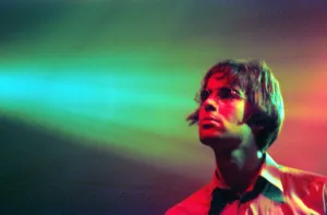 Brit pop band Oasis perform in concert at the Whitley Bay Ice Rink 19 / 01 / 96