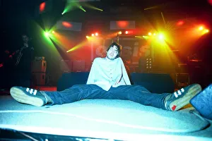 Brit pop band Oasis perform in concert at the Whitley Bay Ice Rink 19 / 01 / 96