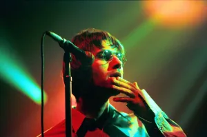 Brit pop band Oasis perform in concert at the Whitley Bay Ice Rink, Tyne and Wear