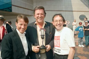 Britains breakfast radio presenters line up at the ICC Birmingham