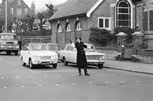 Britains first Traffic Warden to control traffic as opposed to booking cars for
