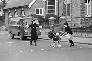 01025 Prints: Britains first Traffic Warden to control traffic as opposed to booking cars for
