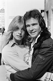 Britiains World Motorcycle racing Champion Barry Sheene pictured with girlfriend