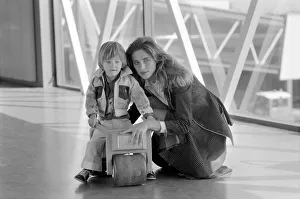 Kneeling Prints: British actress Charlotte Rampling arrived at Heathrow Airport today