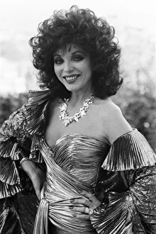 British actress Joan Collins pictured in Los Angeles, California