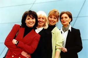Former British Airways cabin crew, (left to right) air hostesses, Deidre Foster